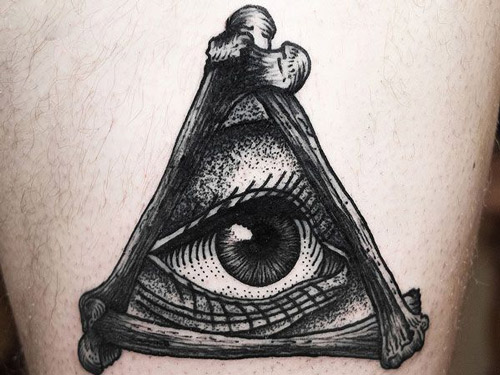 hὶnh xăm con mắt 3d trong nghệ thuật tatoo mini.
