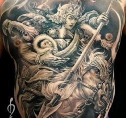 Giá hình xăm ngũ hổ tướng