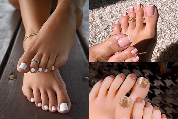 Những mẫu nail chân đẹp đơn giản nhẹ nhàng dẫn đầu xu hướng hiện nay