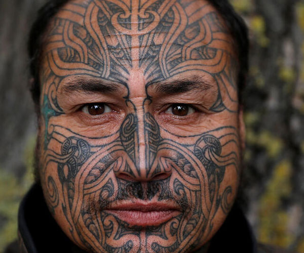 Tập tục xăm hình trên mặt của người Maori